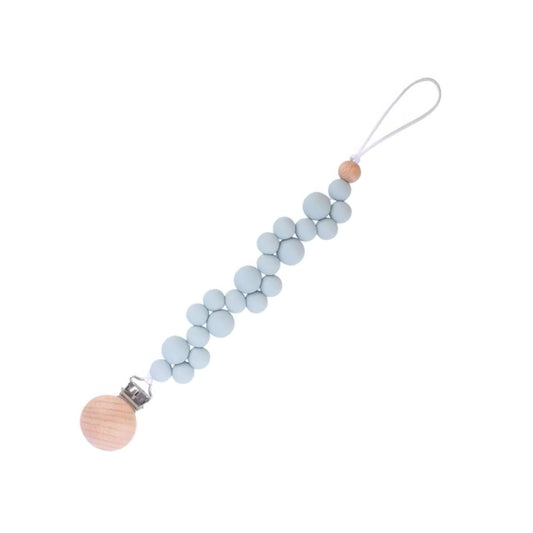 Dusty Blue Pacifier Clip